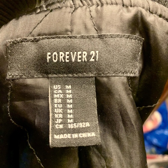 Women’s Zip-Up Bomber Jacket Forever 21 - Picture 9 of 9